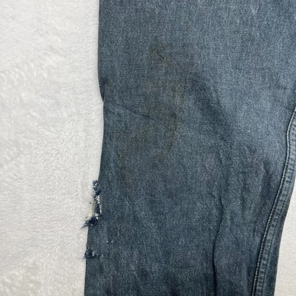Vintage Levi's 501 Jeans Men's Blue Denim High Rise Straight Button Fly - 35X33‎